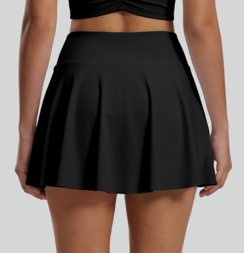 High Waisted Pockets Athletic Skort