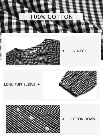 Casual Gingham Button Down Shirt