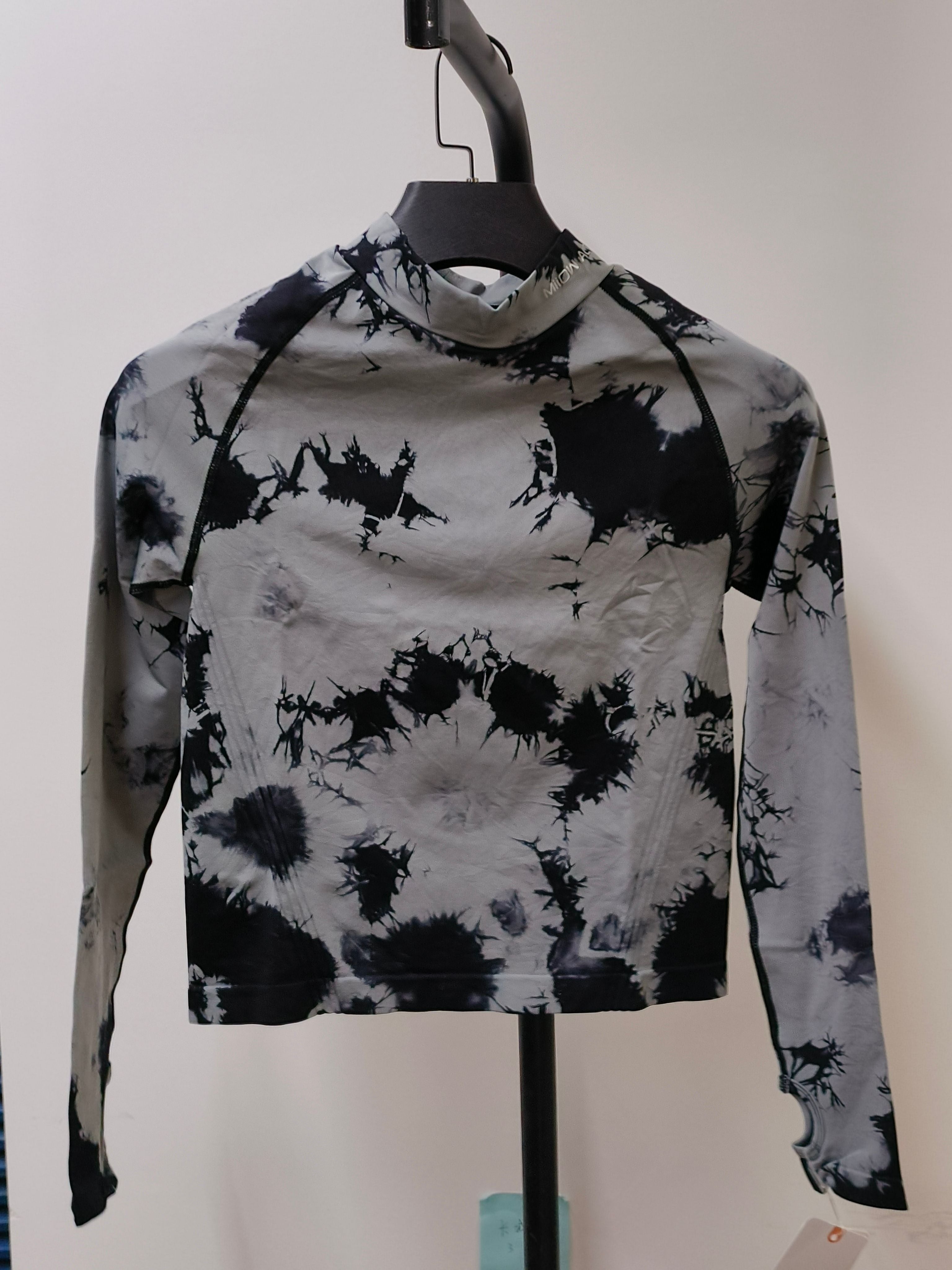 Seamless Tie Dye Mock Neck Top