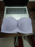 Seamless Ribbed Strapless Push Up Bra