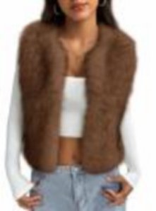 Cozy Plush White Faux Fur Vest