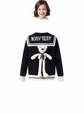Cute Teddy Bear Sailor Cardigan