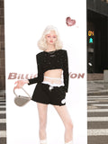 Layered High Waisted Glitter Shorts