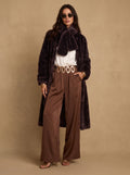 Cozy Double Breasted Faux Fur Coat