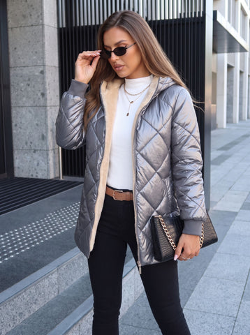 Fleece Lined Quilted Puffer Jacket