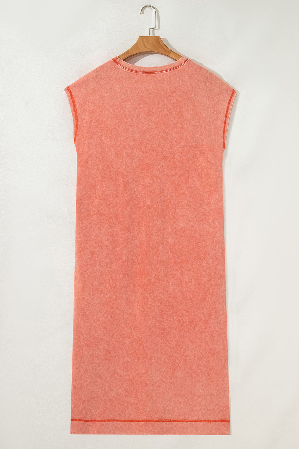 Casual Vintage Wash Midi Dress