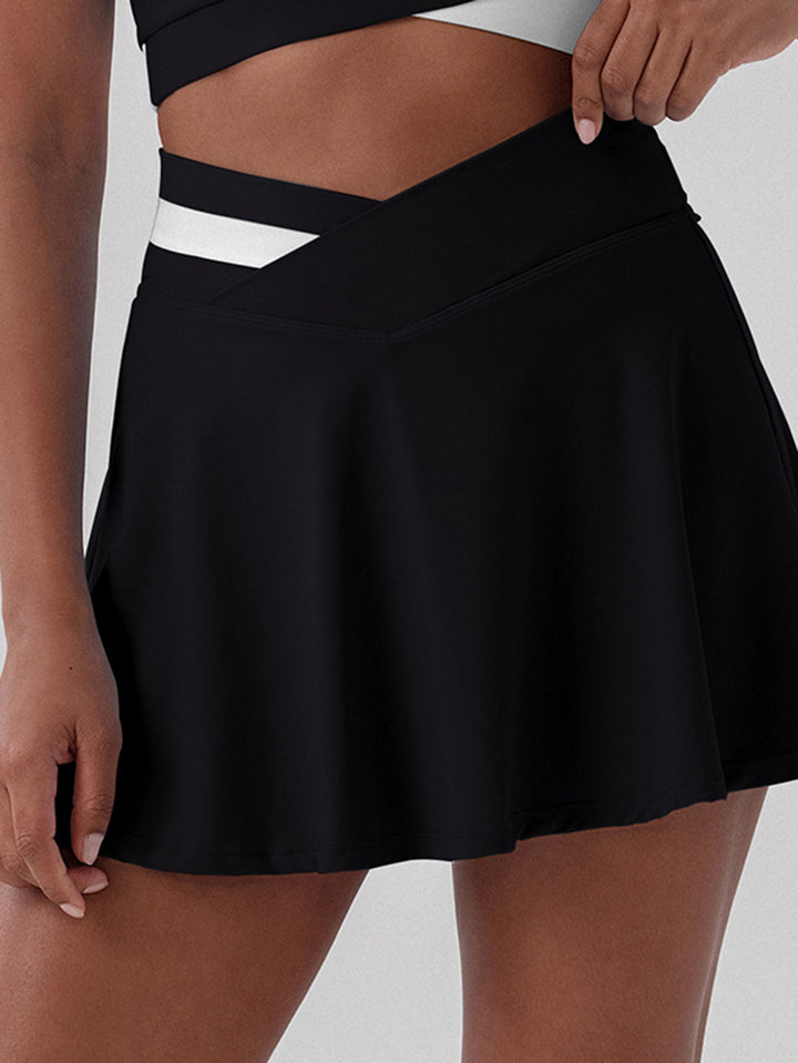 Flattering V Waist Athletic Tennis Skirt