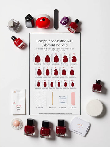 Classic Glossy Red Press On Nails