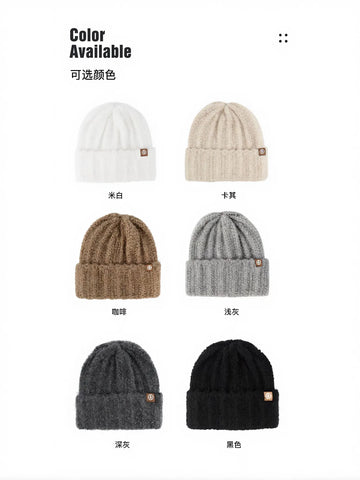 Cozy Chunky Knit Black Beanie