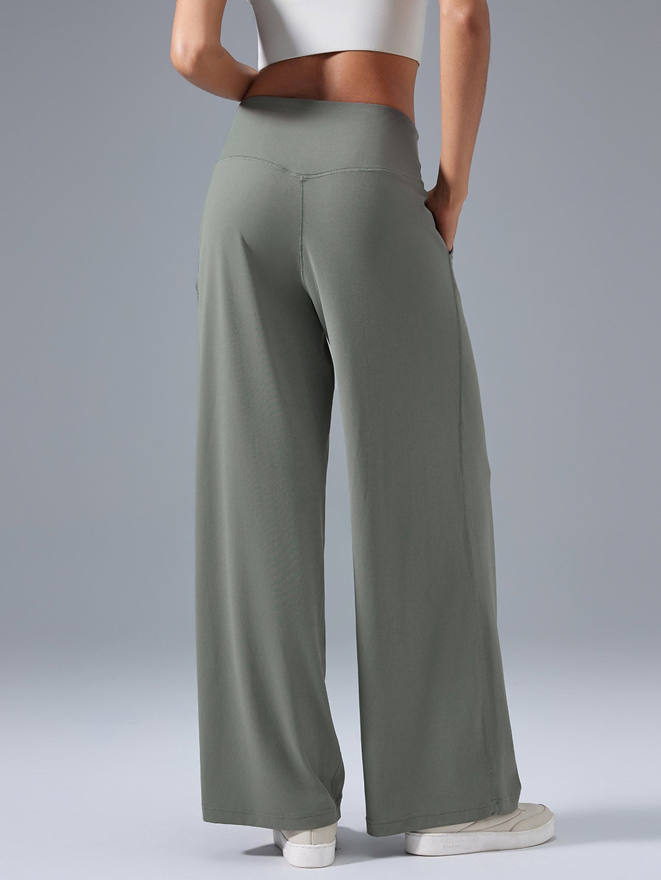 Soft Drape High-Waisted Casual Yoga Pants-Multicolor