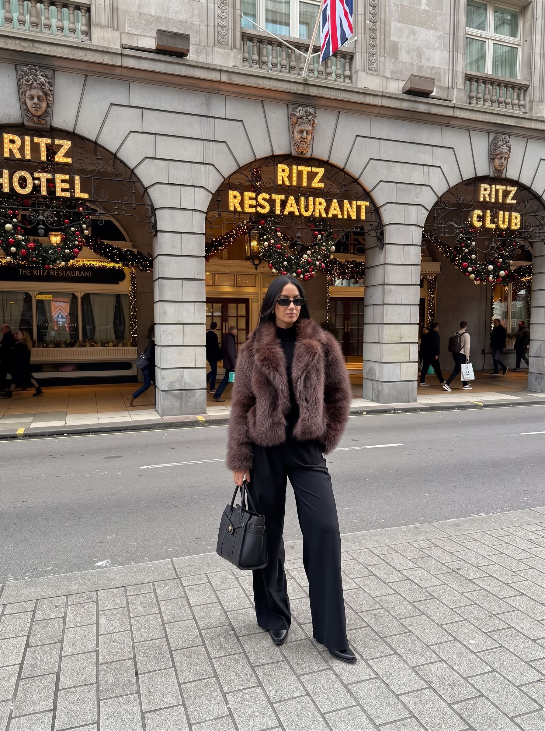 Cozy Cropped Faux Fur Coat