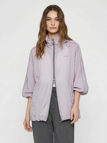 Hooded Zipper Loose Coat