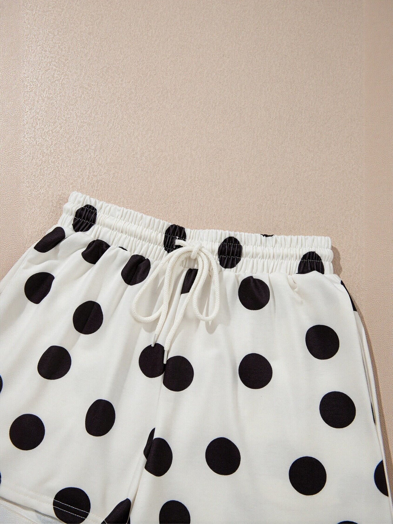 Casual Polka Dot Short Set