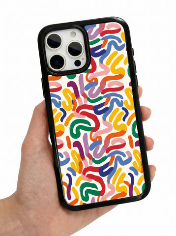 Colorful Abstract Clear Durable Acrylic Phone Case