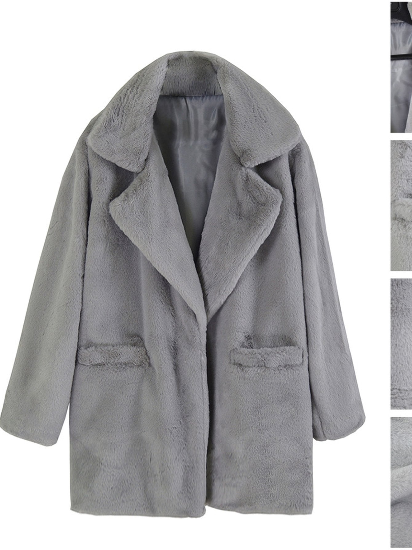 Cozy Soft Plush Faux Fur Coat