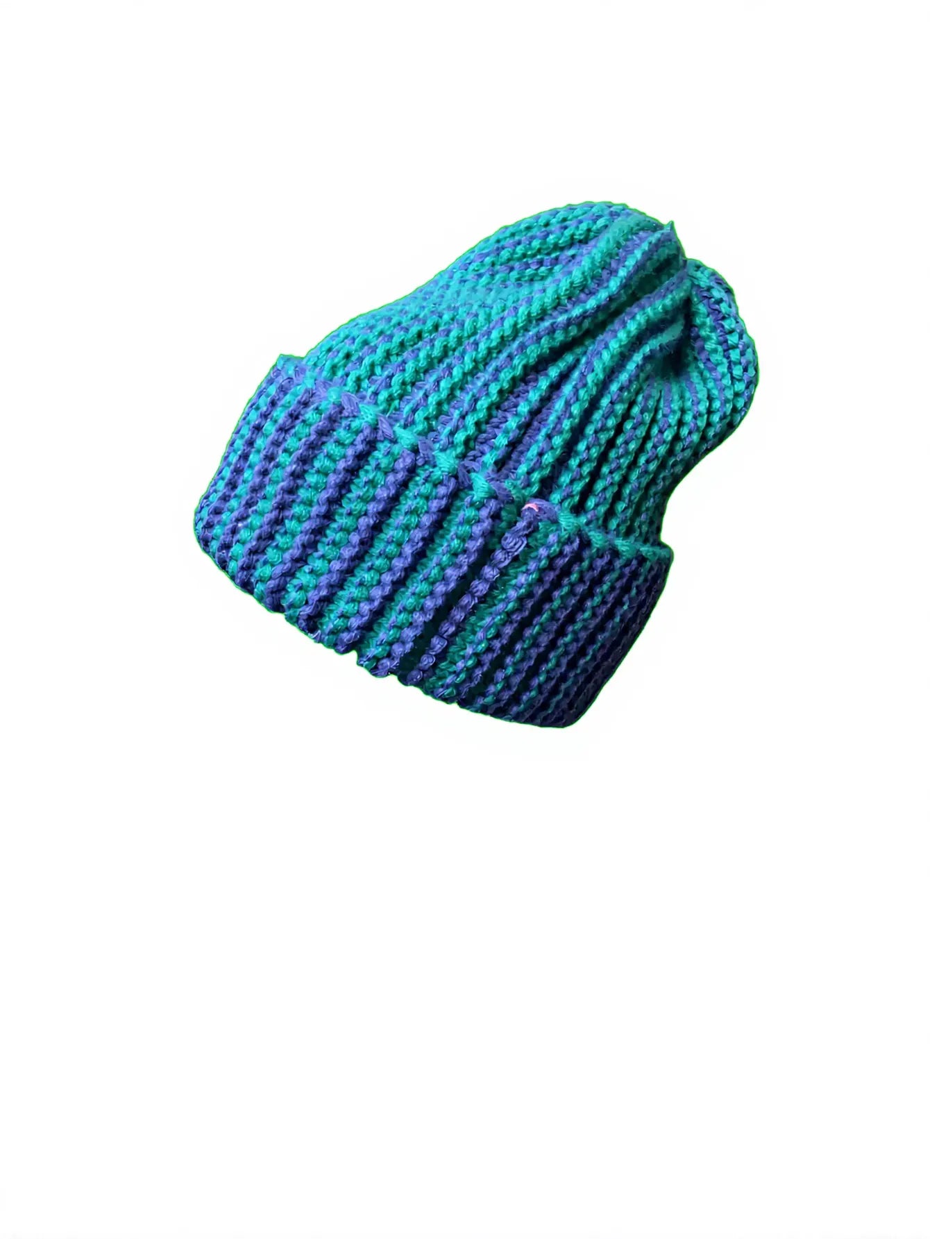 Cozy Chunky Knit Striped Beanie