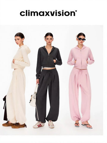 High Waisted Pleated Lounge Pants
