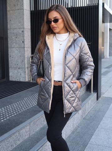 Fleece Lined Quilted Puffer Jacket