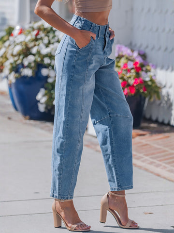 High Waist Mom Fit Jeans
