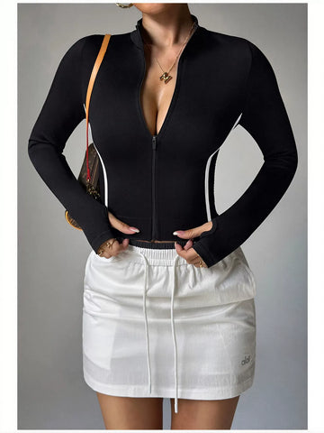 Seamless Thumbhole Long Sleeve Yoga Top