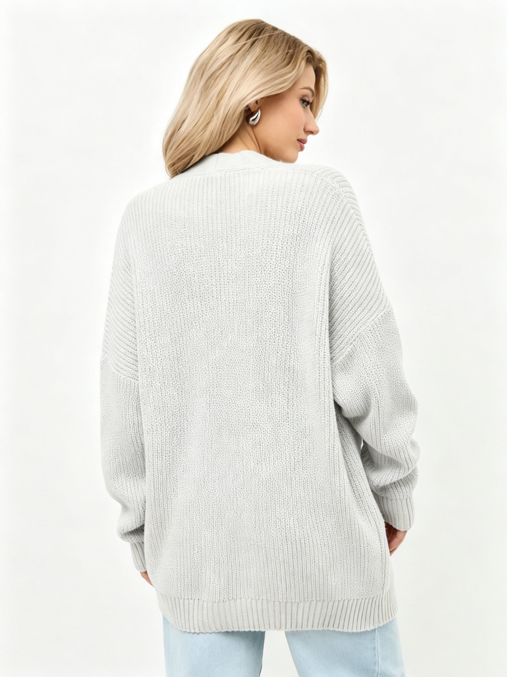 Chunky Oversized Button Down Cardigan