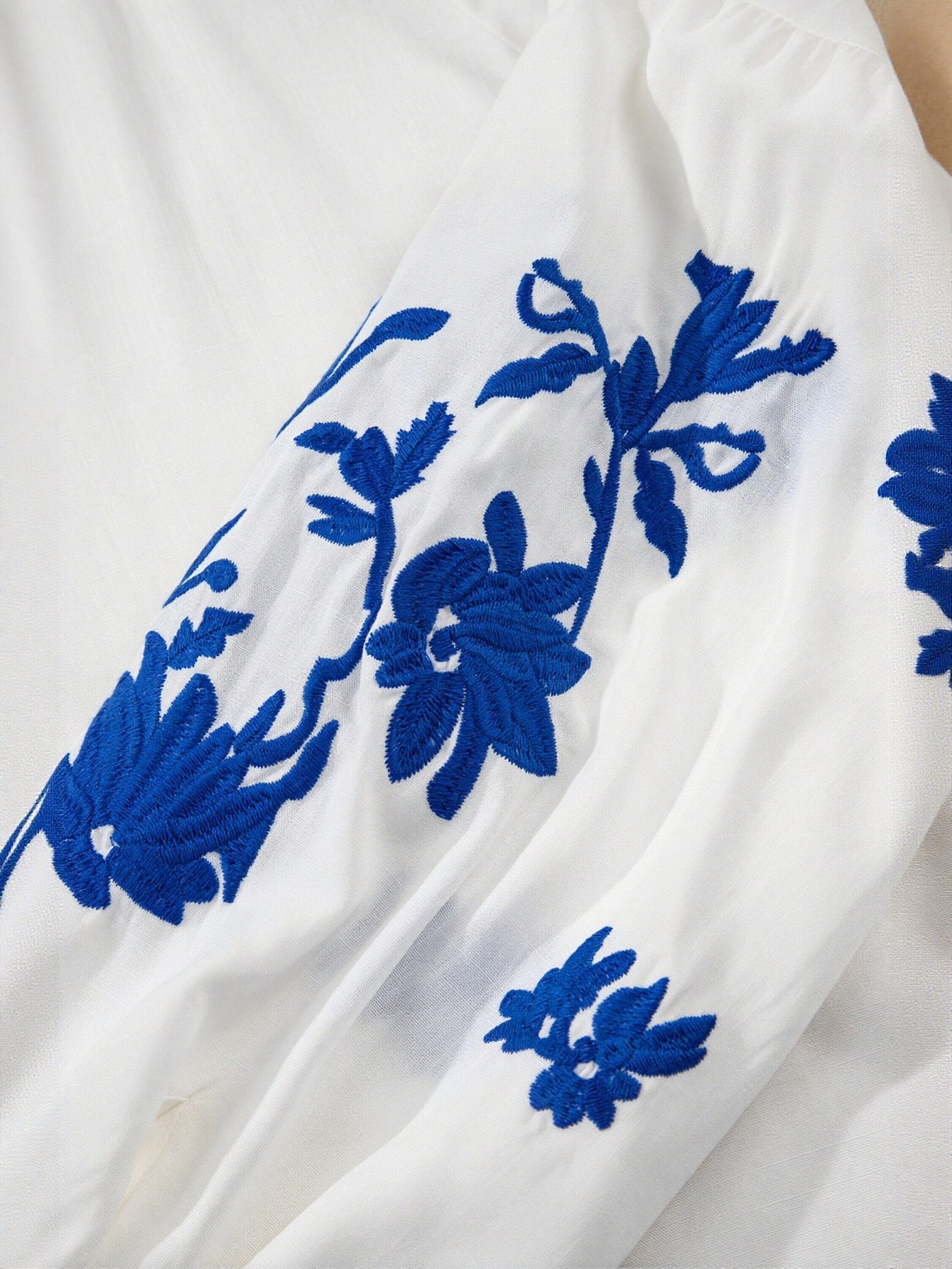 Embroidered Loose Fit Blouse
