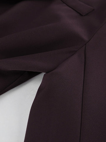 Tailored Peplum Wide Leg Pant Set