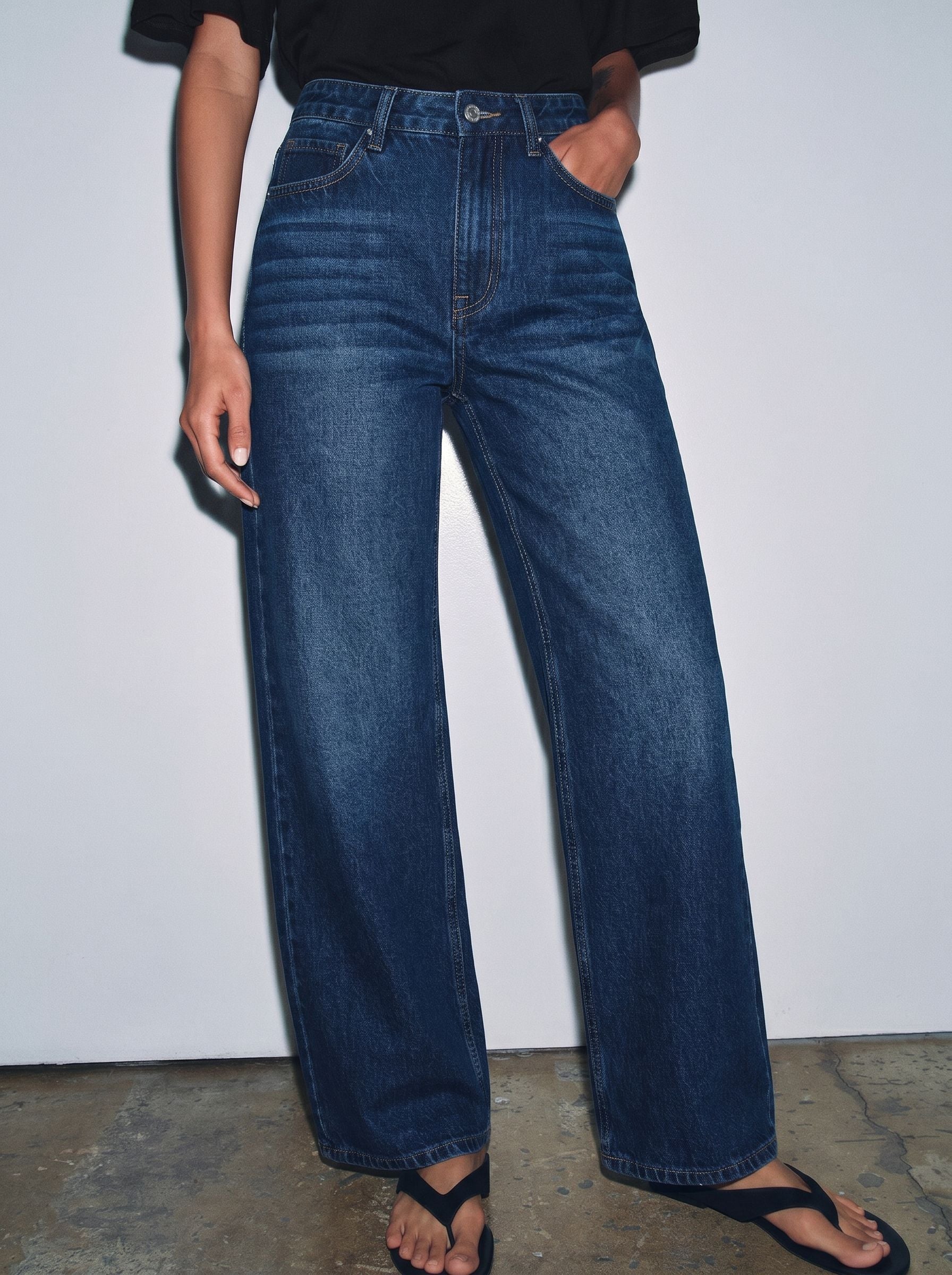 High Waisted Wide Leg Jeans