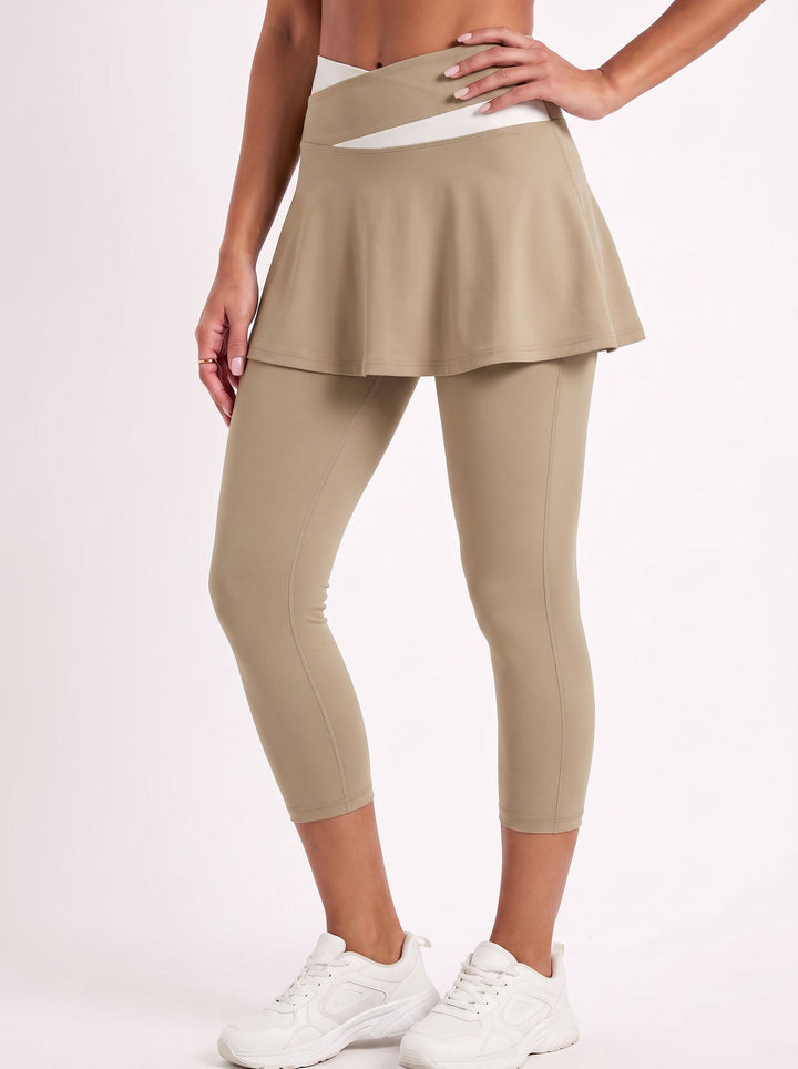 High Waisted Skirted Yoga Leggings
