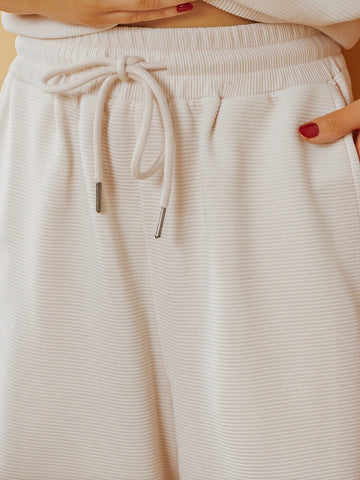 Zip Front Flutter Sleeve Pants Set