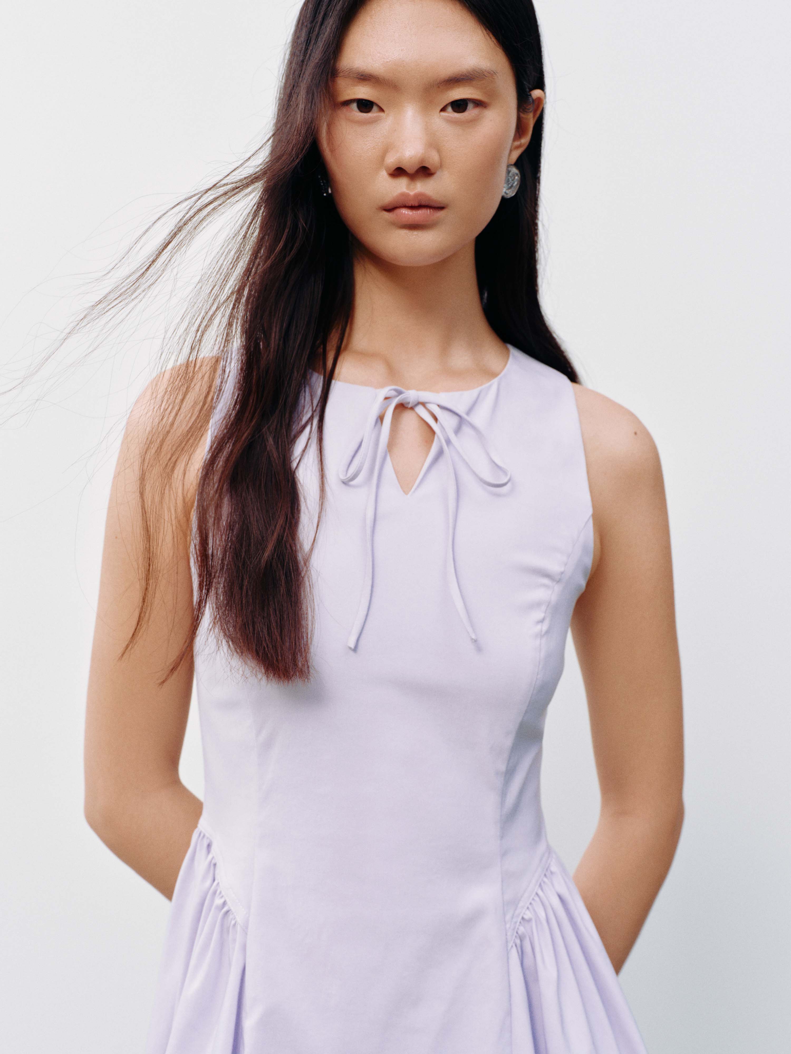 Sleeveless A-Line Midi Dresses