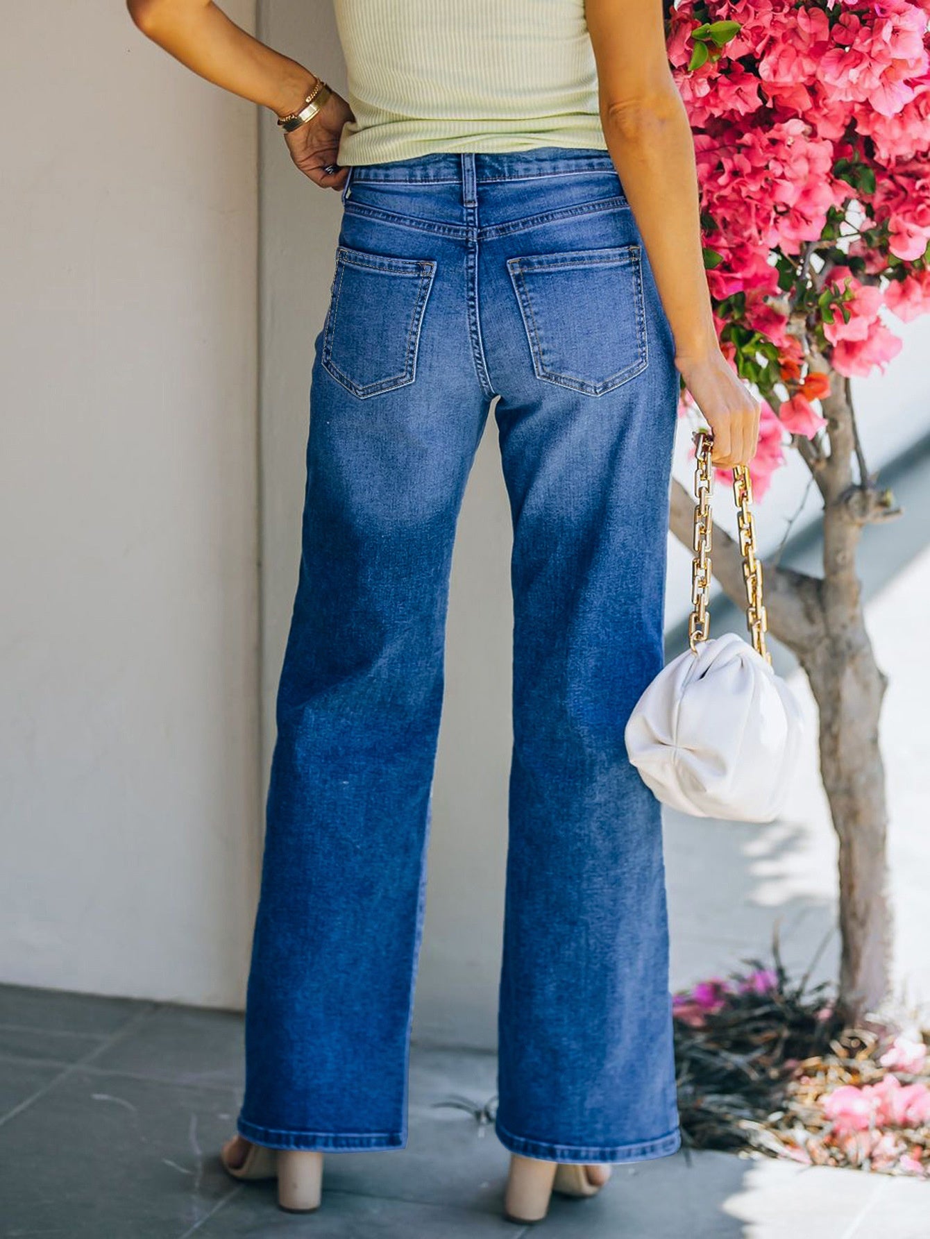 High Rise Wide Leg Jeans