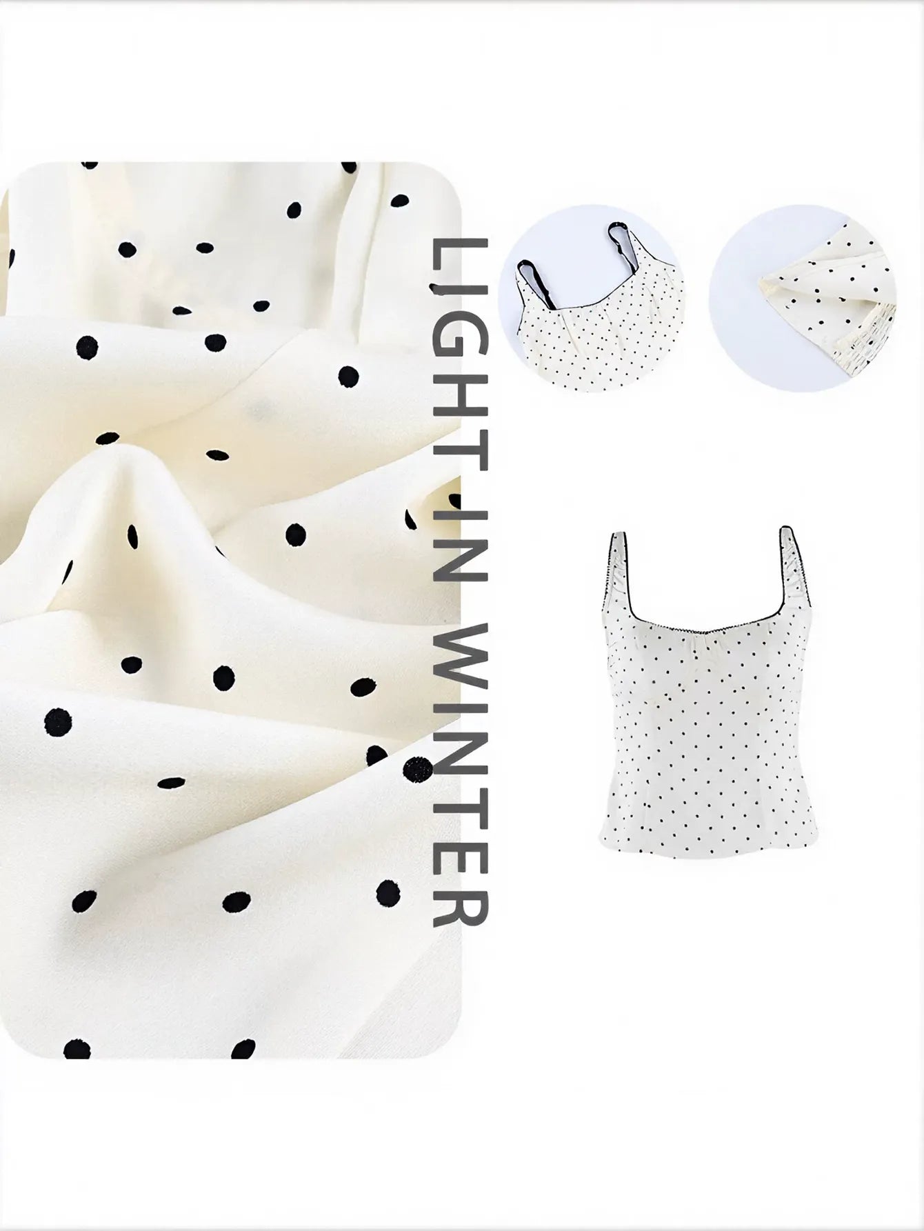 Polka Dot Bustier Corset Tank Top