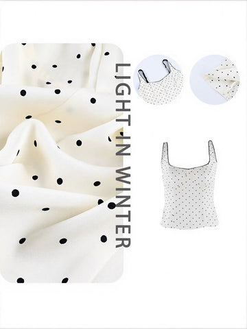 Polka Dot Bustier Corset Tank Top