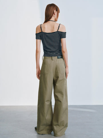 Barrel Leg Cargo Pants