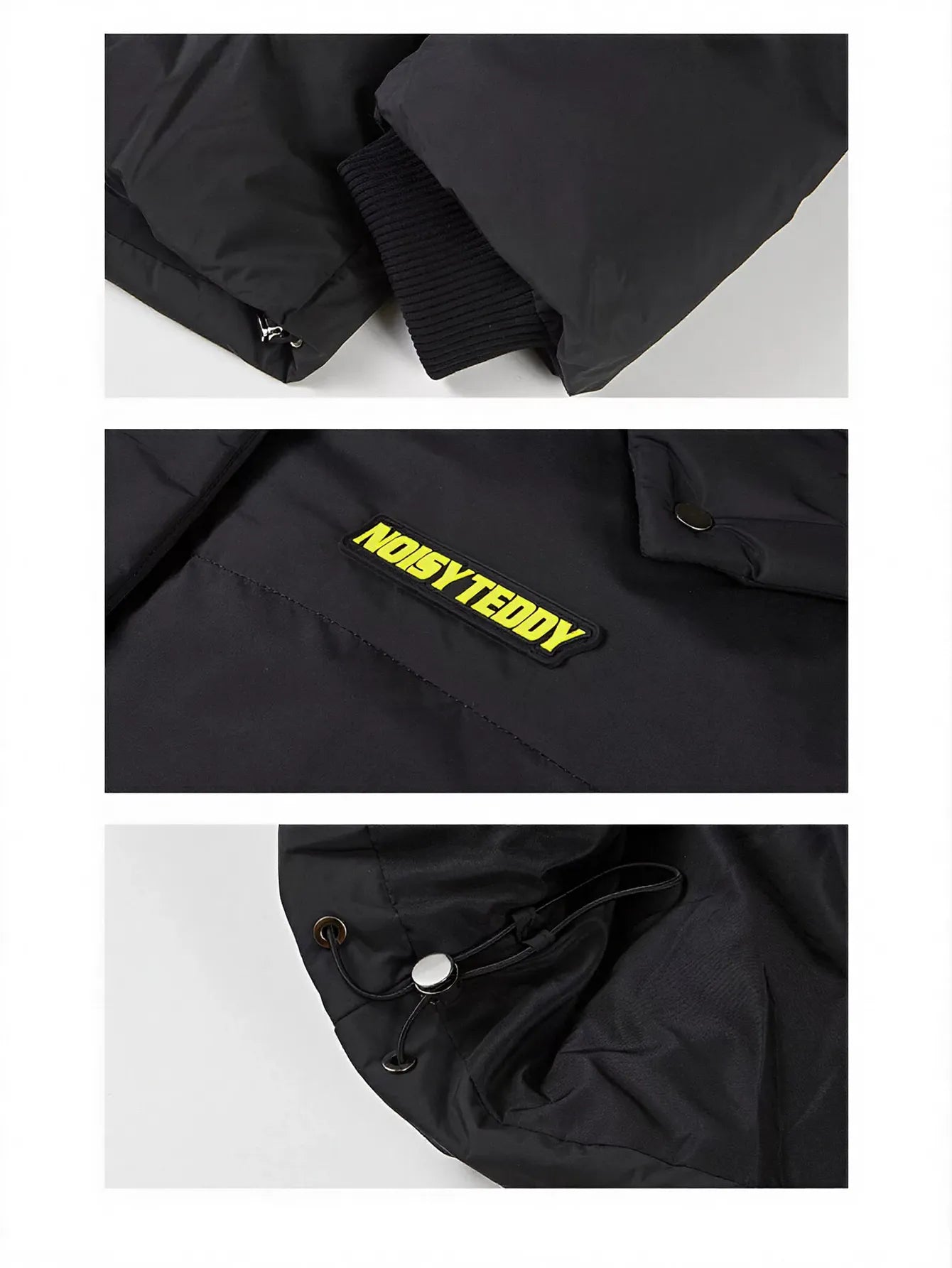 Playful Teddy Bear Puffer Jacket