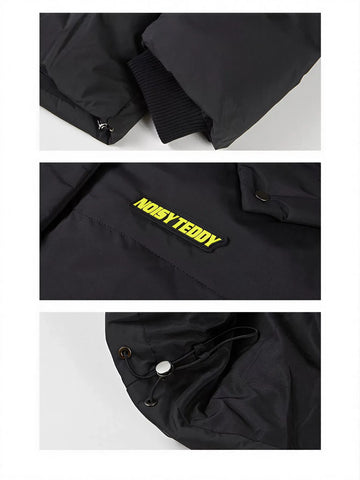 Playful Teddy Bear Puffer Jacket