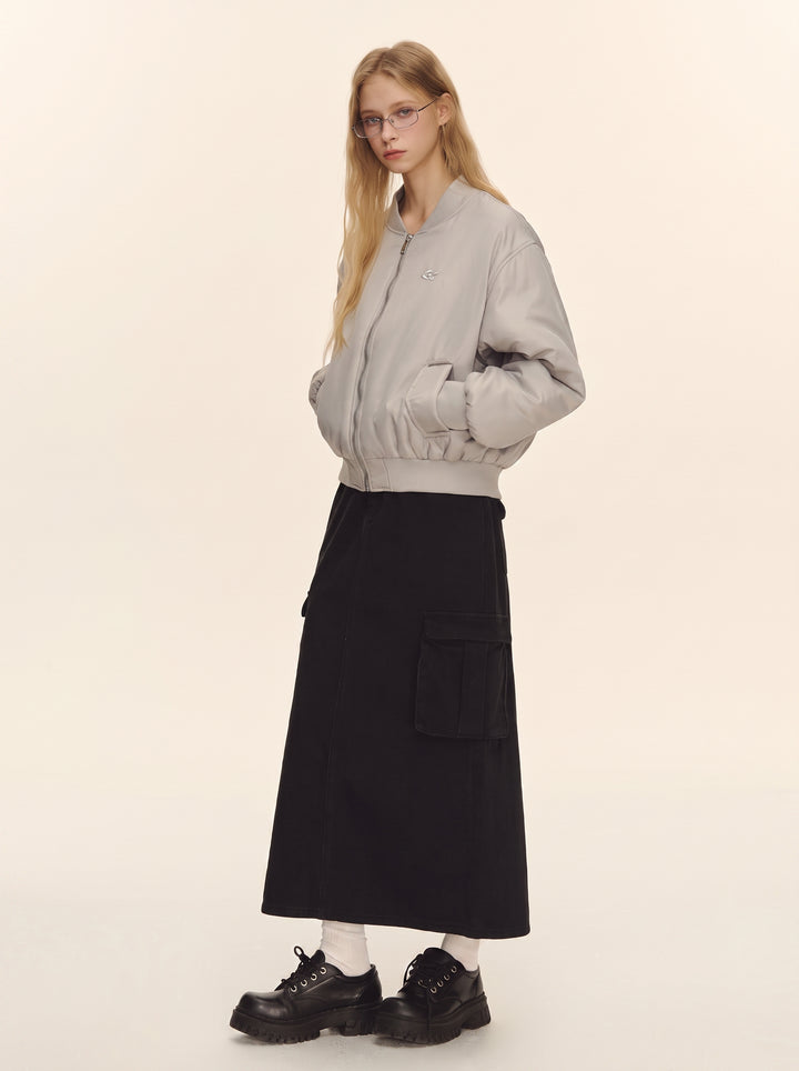 Oversized Padded Bomber Jacket
