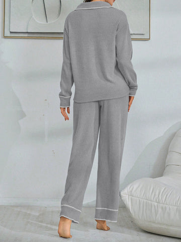 Cozy Ribbed Knit Lounge Set