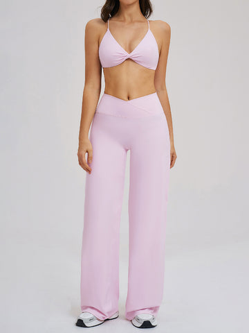 Seamless Twist Front Activewear Set