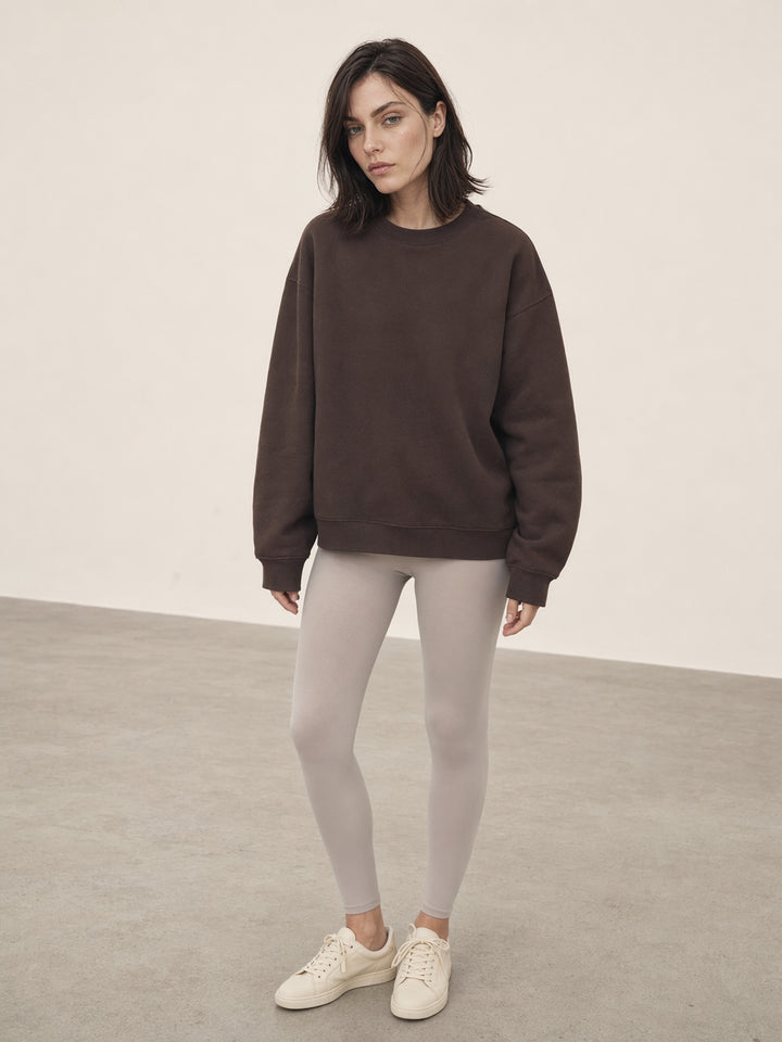Ruffle Bow Graphic Fleece Sweatshirt