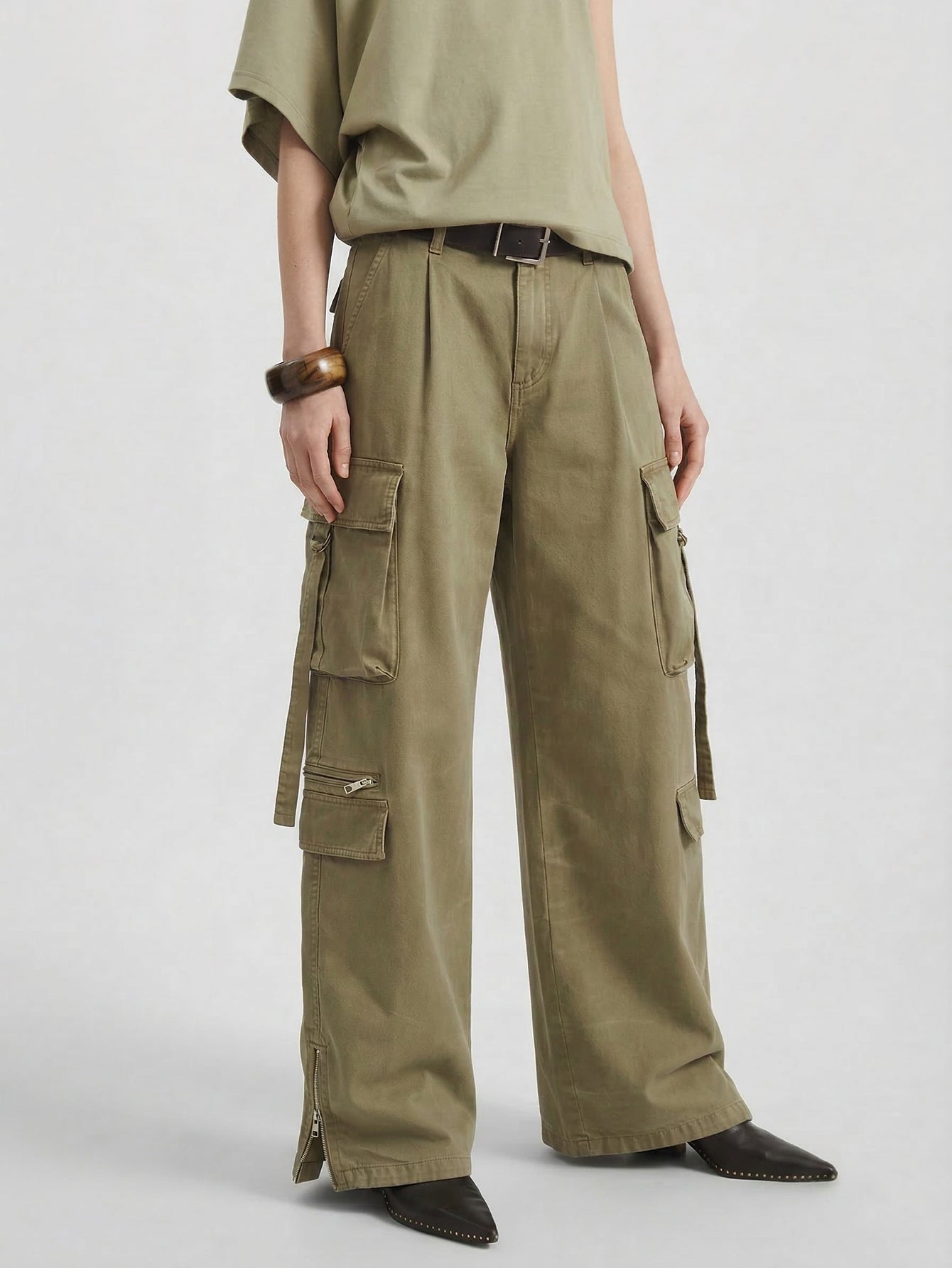 Pure Cotton Cargo Trousers