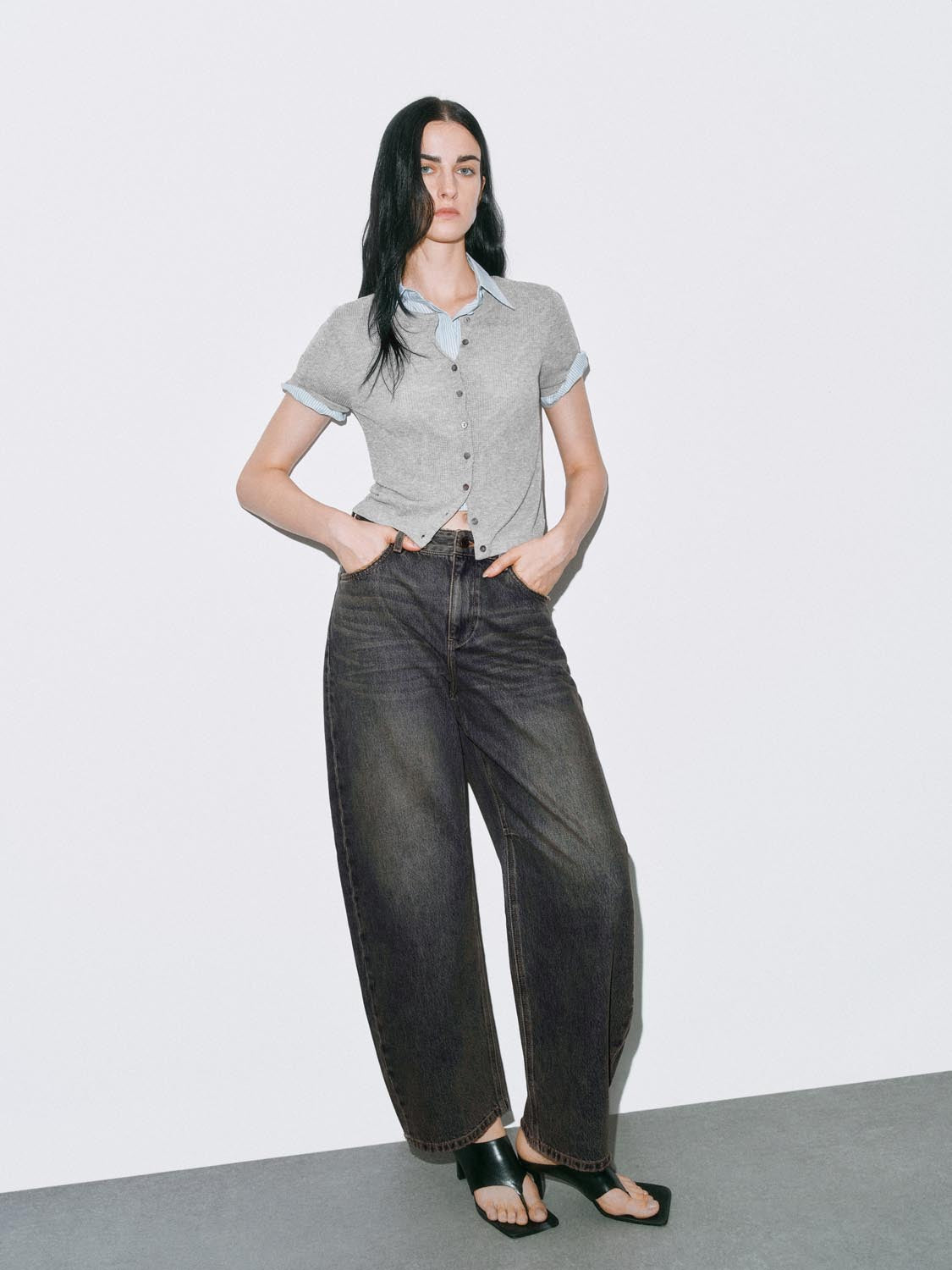 Urban Revivo Denim Jeans-Yellow Brown
