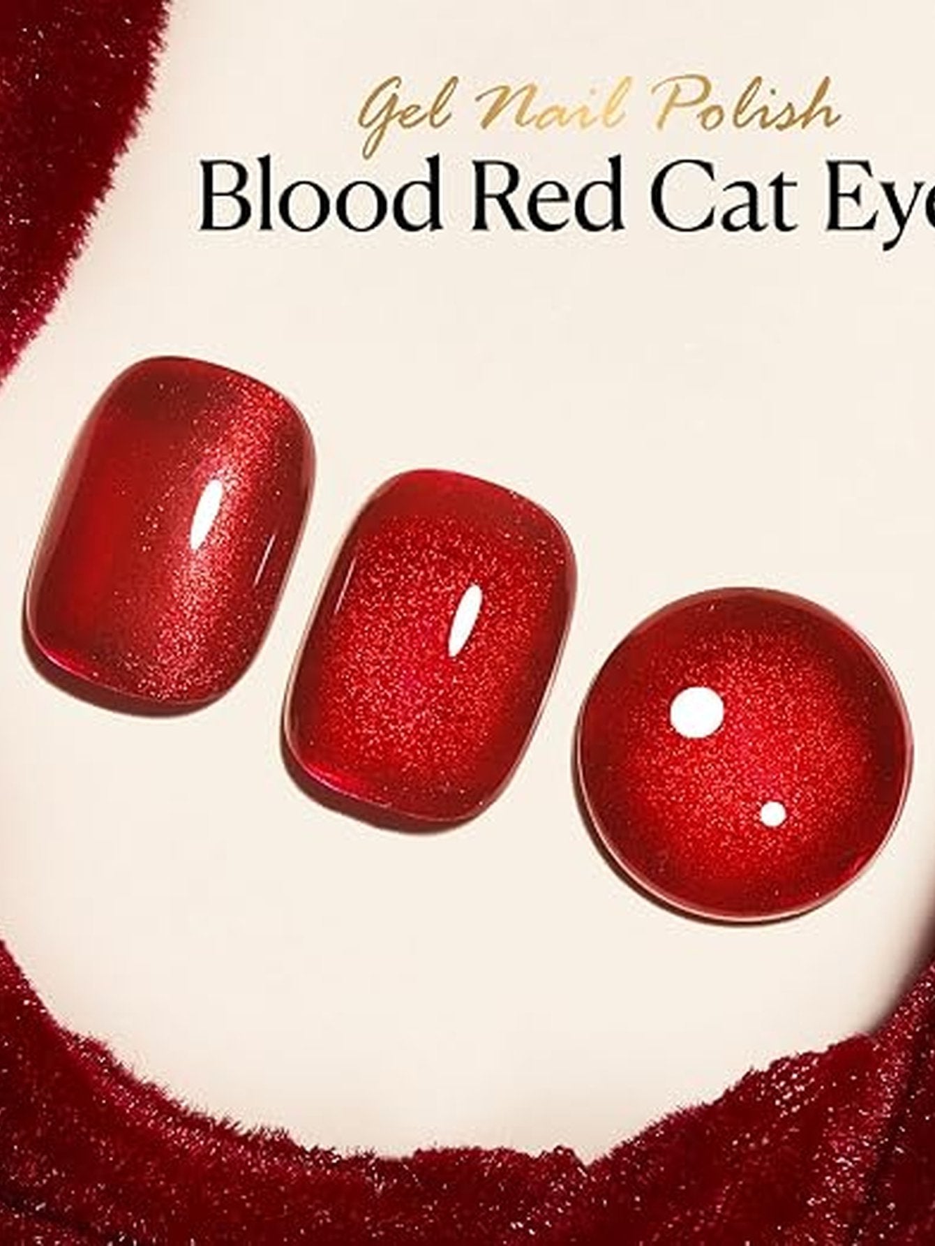 Sparkling Red Magnetic Cat Eye Gel Polish