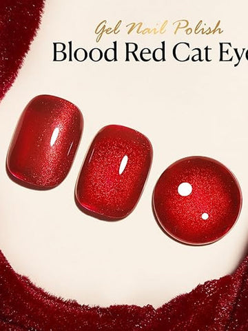Sparkling Red Magnetic Cat Eye Gel Polish