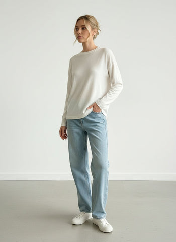 Lon Sleeves Loose Fit Soft Touch Basic T-Shirt