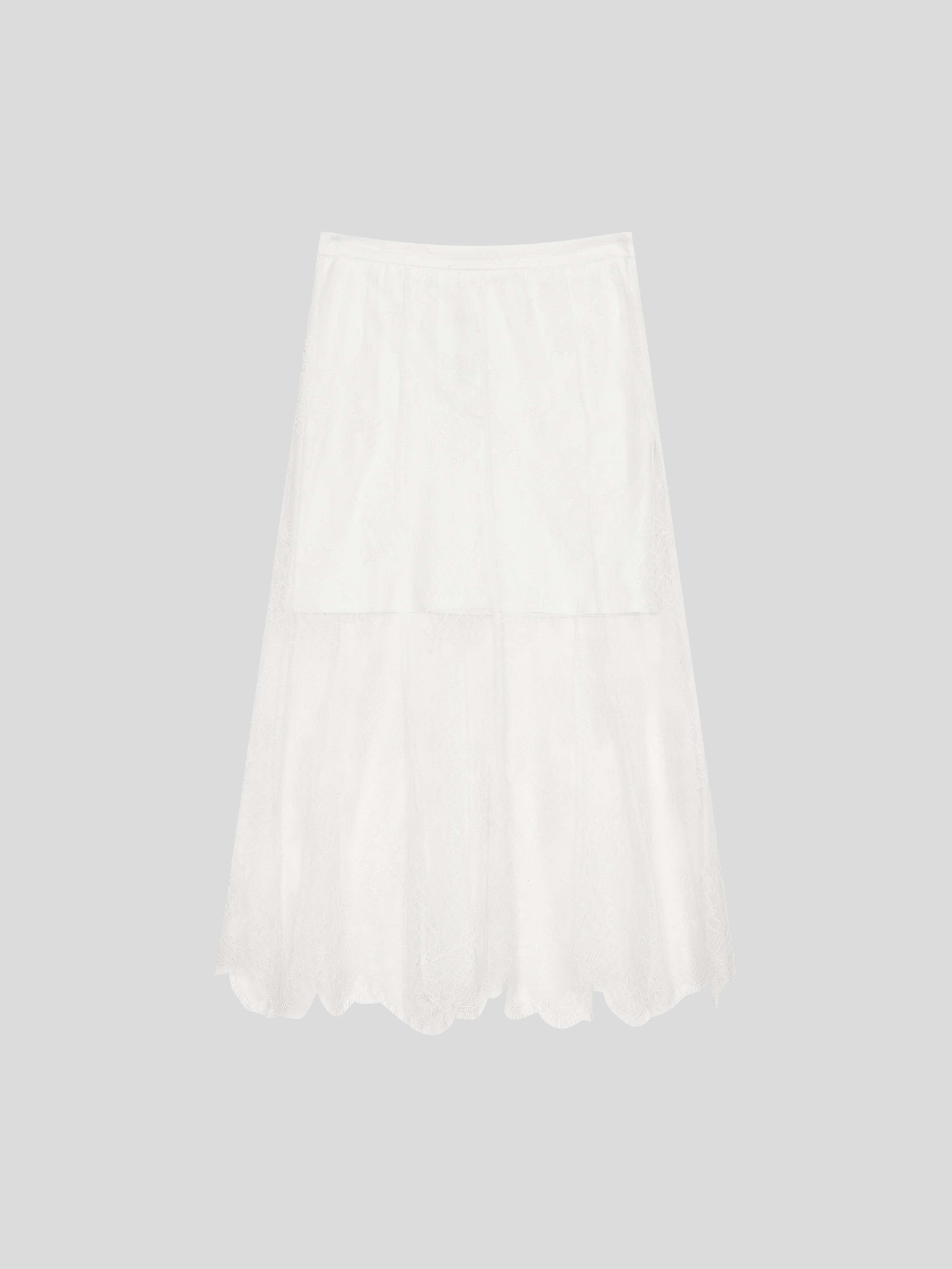 Laced Fishtail Midi Skirts