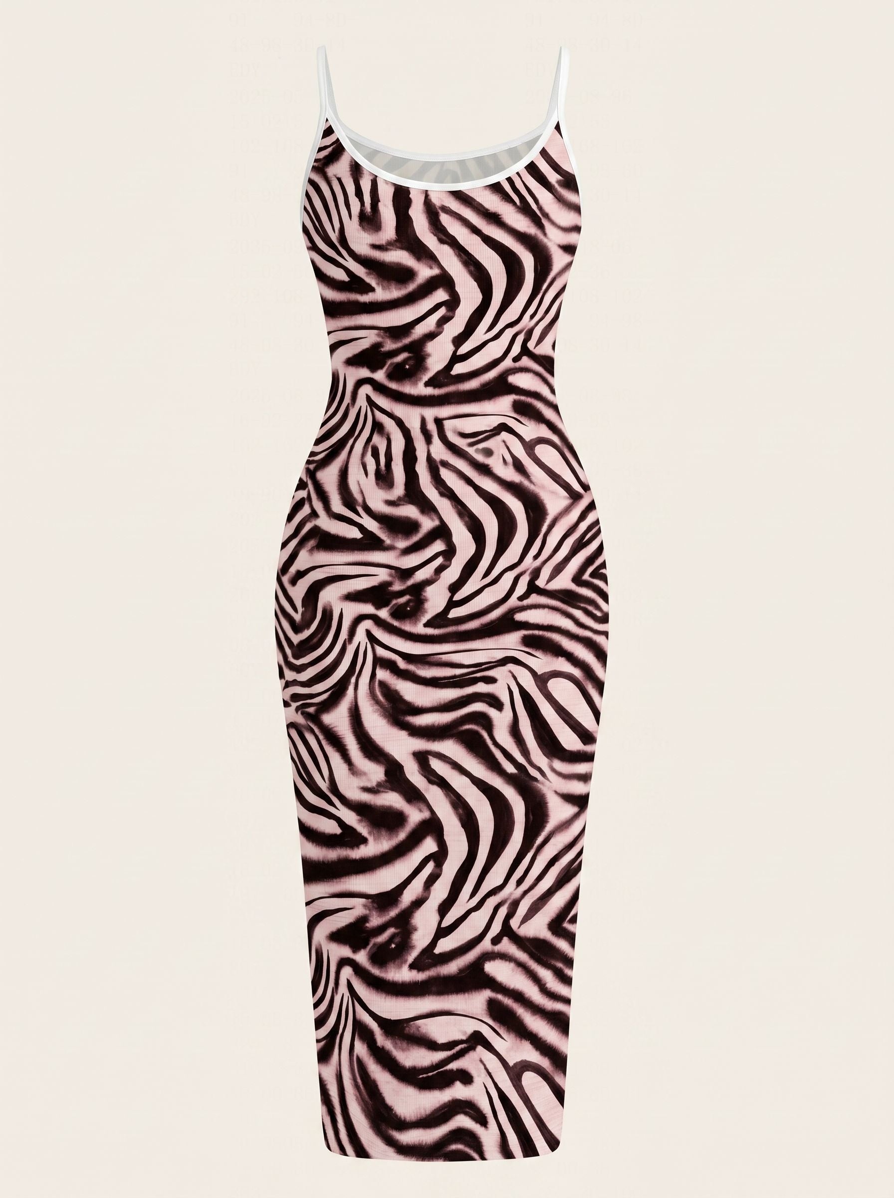 CAPRI Floral Print Sleeveless Bodycon Midi Dress