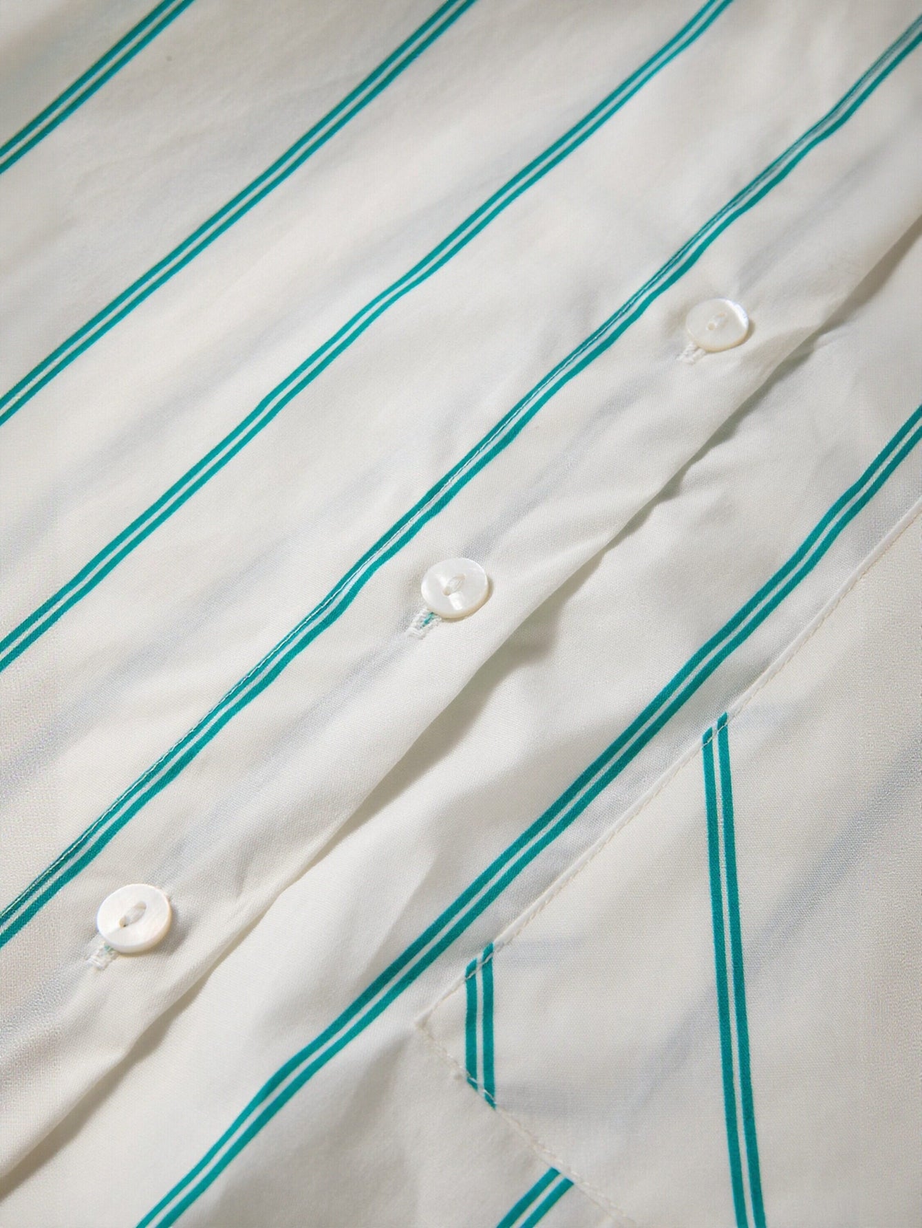 Striped Button Front Mini Dress