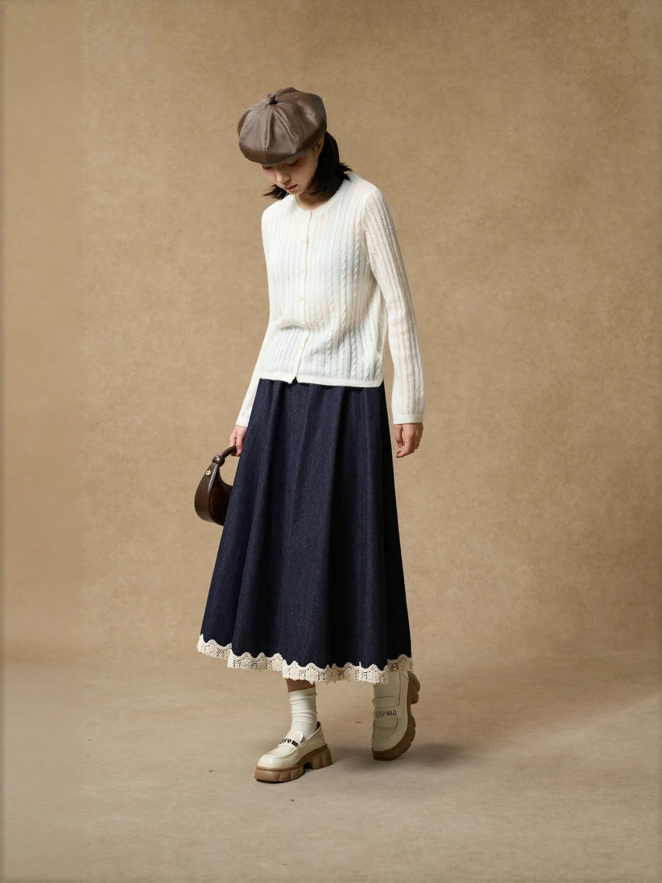 Cozy Cable Knit Button Cardigan